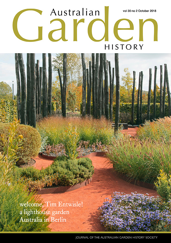 AGH Vol. 30 No. 2 October 2018 - Australian Garden History Society